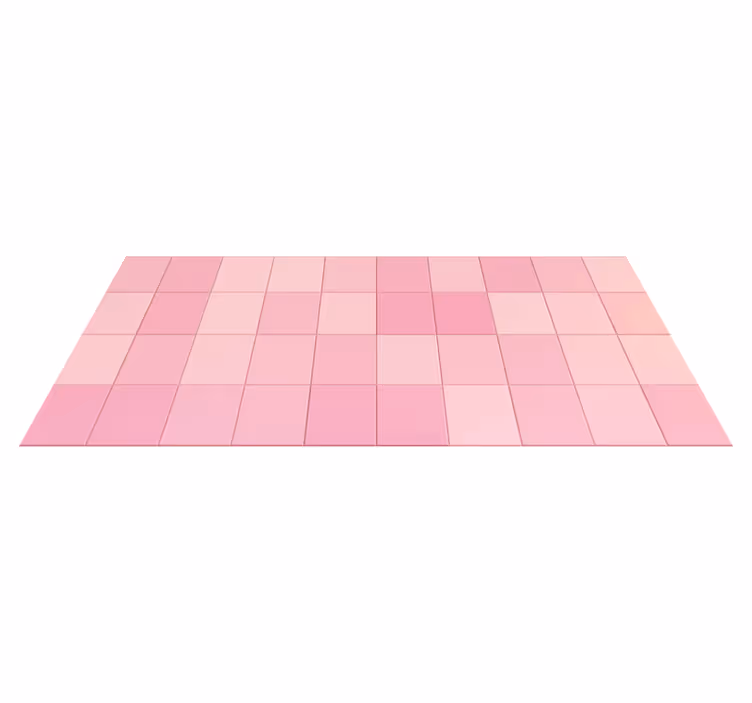 Mutfak pvc halı pembe kare fayanslar - TenStickers