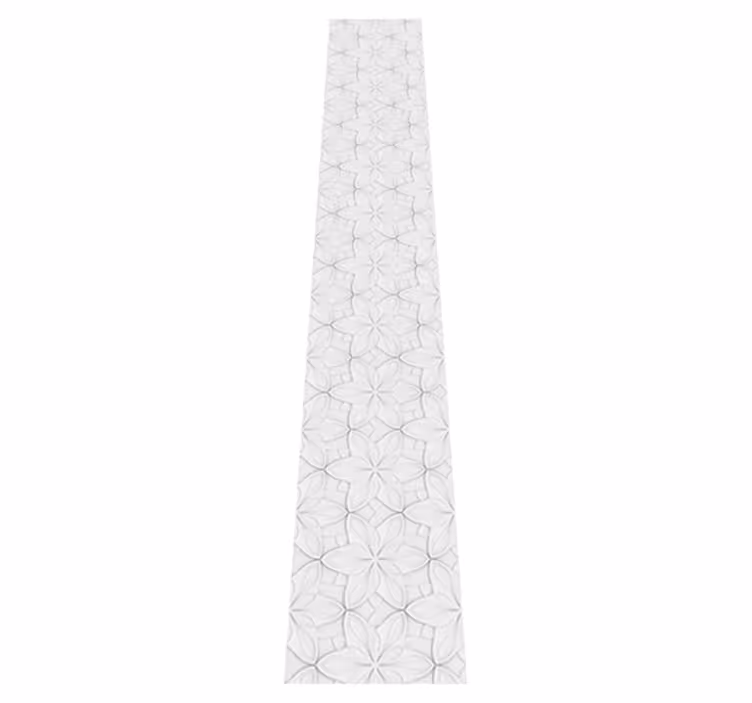 Mutfak pvc halı çiçekli minimalistik altıgen karolar - TenStickers
