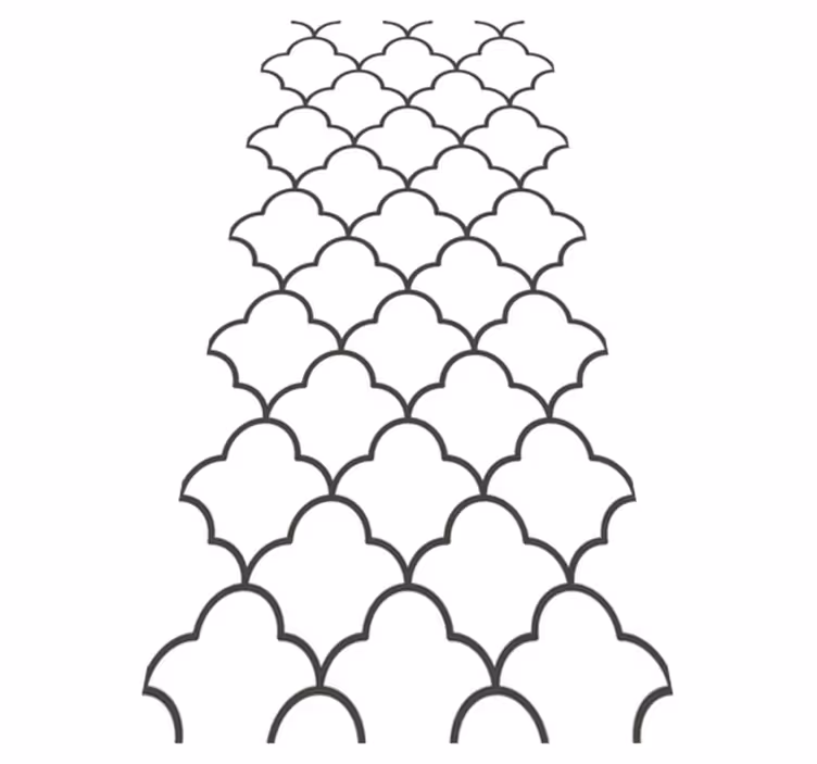 Mutfak pvc halı geometrik fas tasarımı - TenStickers