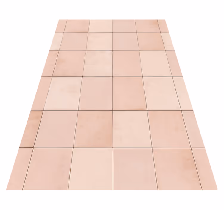 Mutfak pvc halı pembe fayans deseni - TenStickers