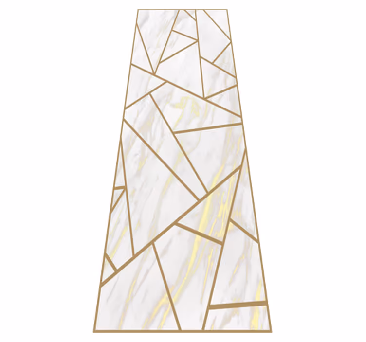 Ofis pvc halı mermer geometrik mozaik - TenStickers