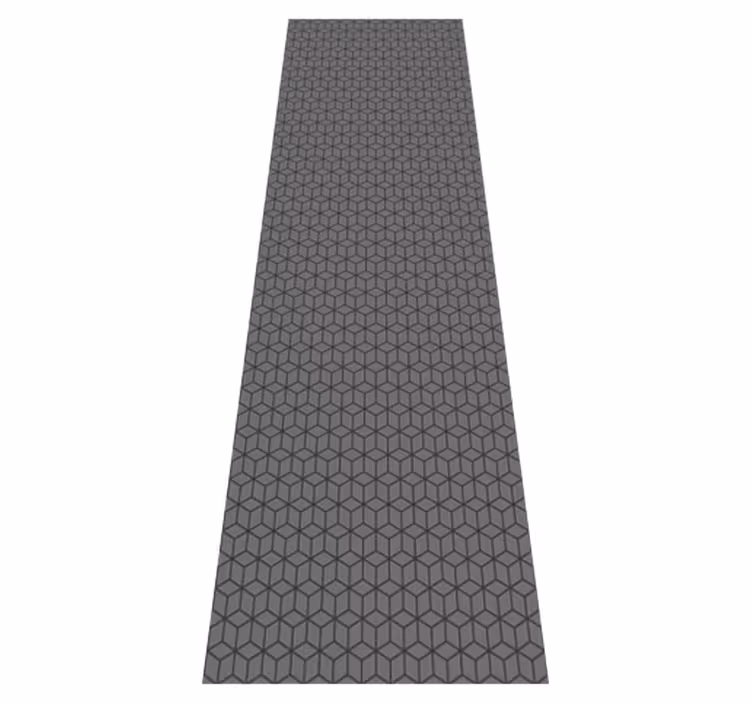 Ofis pvc halı 3d gri küpler - TenStickers