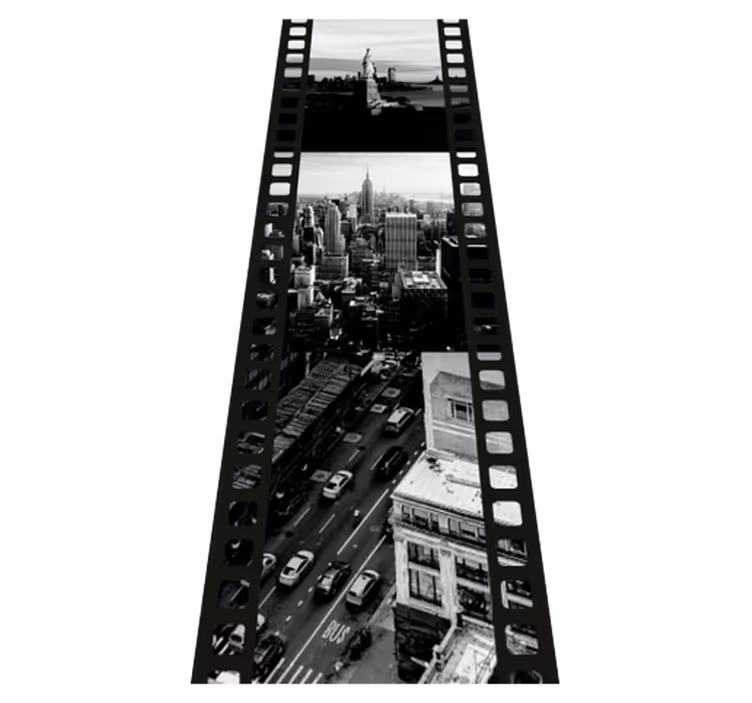 Yatak odası pvc halı nyc fotoğraf bant kolajı - TenStickers