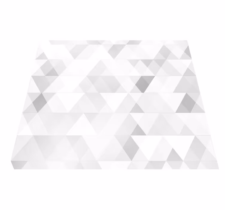 Yatak odası pvc halı geometrik gri üçgenler - TenStickers
