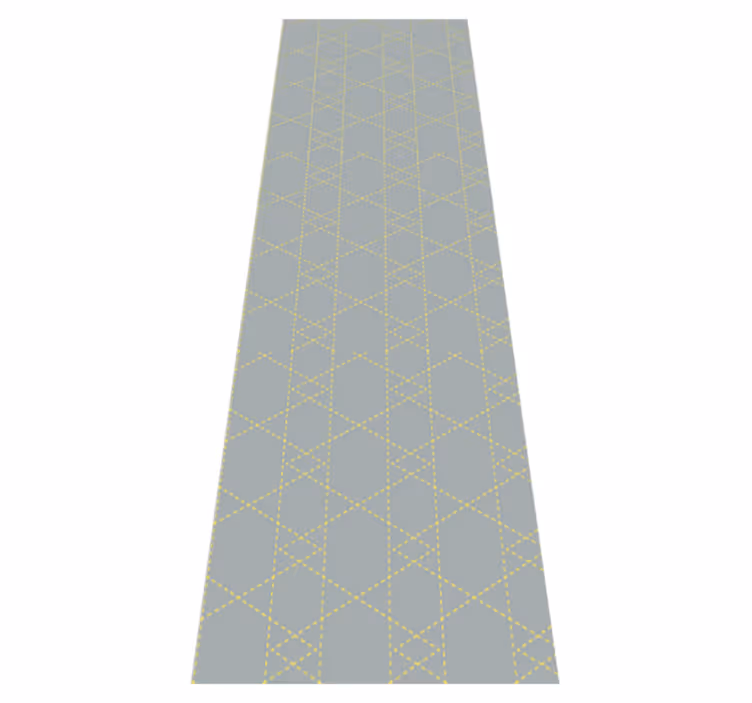 Yatak odası pvc halı - pantone origami üçgenler - TenStickers