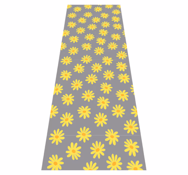 Yatak odası pvc halı pantone calendula rengi - TenStickers