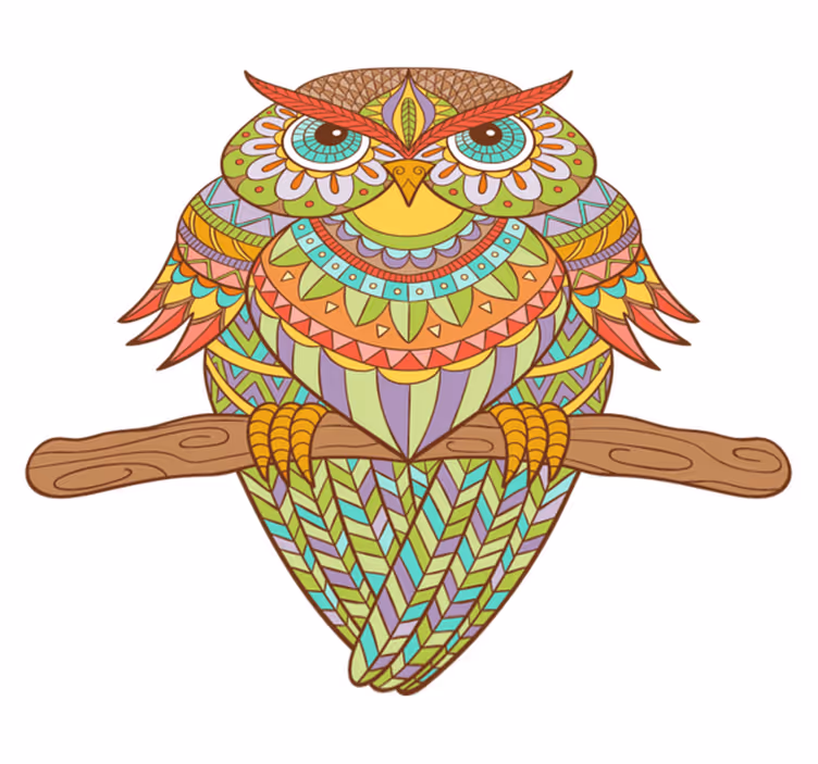 Yatak odası pvc halı ave huichol - TenStickers