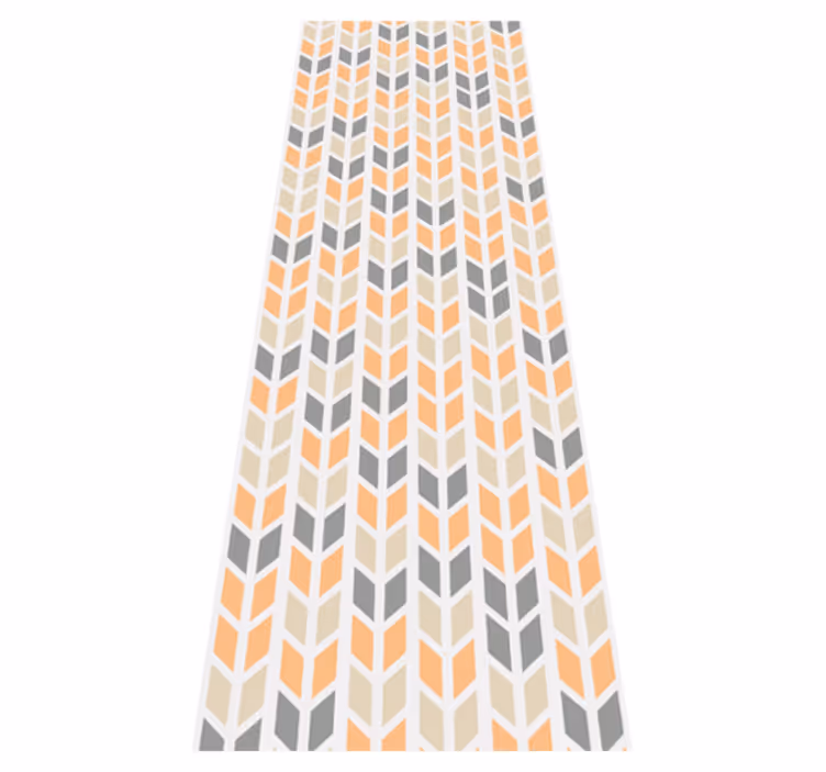 İskandinav pvc halı geometrik çiçekler - TenStickers