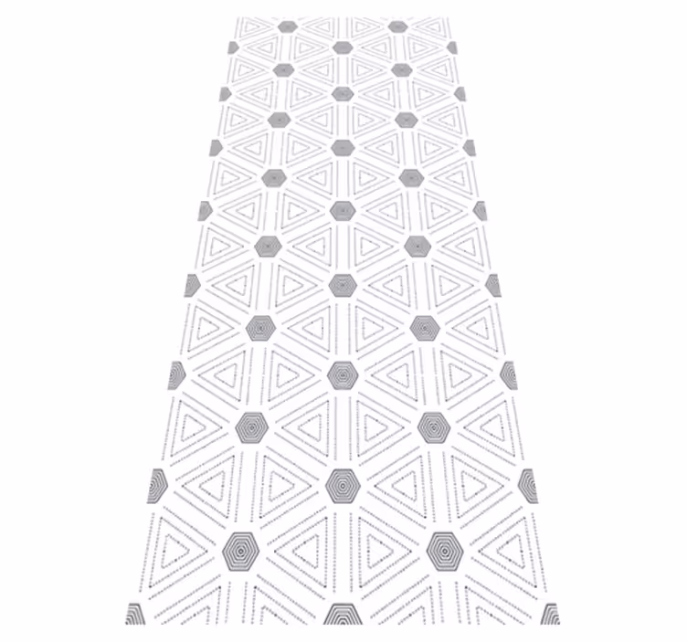 İskandinav pvc halı geometrik üçgenler - TenStickers