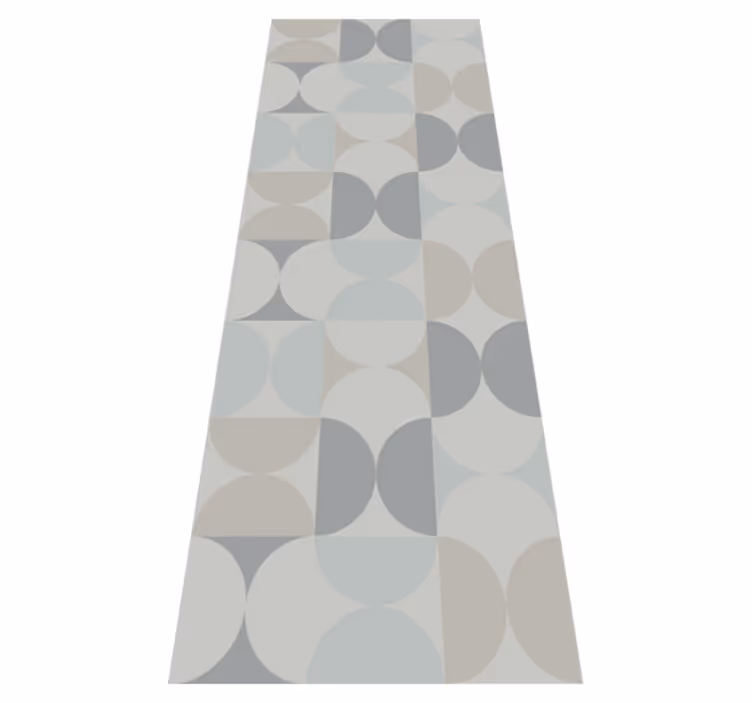 İskandinav pvc halı pastel renk geometrik desen - TenStickers