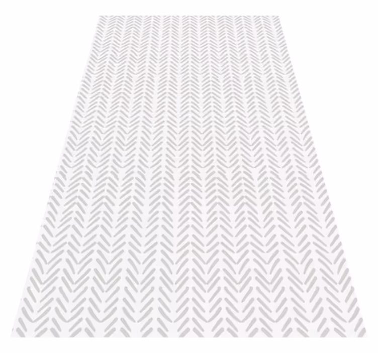 İskandinav pvc halı gri soyut zigzag desenli - TenStickers