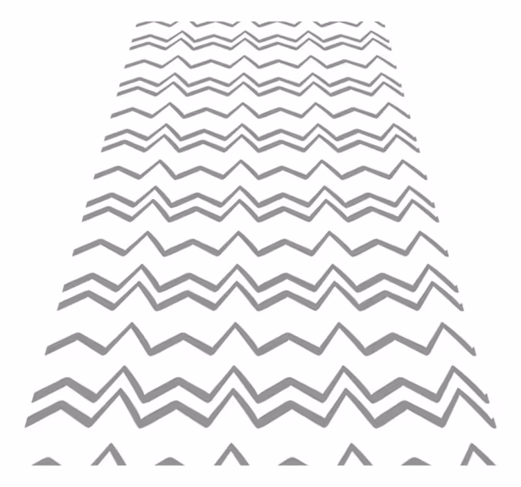 İskandinav pvc halı - düzensiz gri zigzag desenli - TenStickers