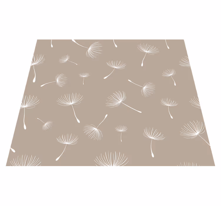 Doğa pvc halı dandelion yama deseni - TenStickers