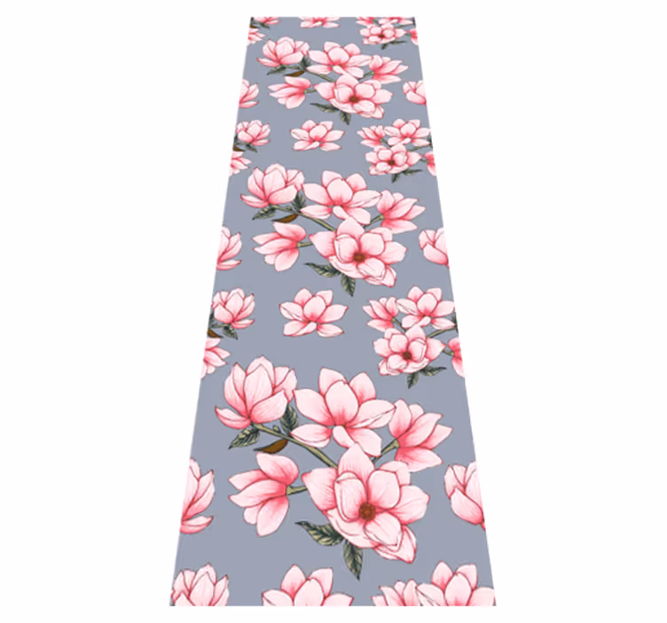 Doğa pvc halı - güzel magnolia çiçekleri - TenStickers