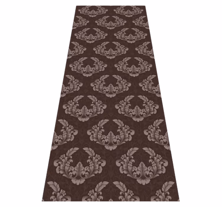 Vintage pvc halı dikişsiz damask deseni - TenStickers