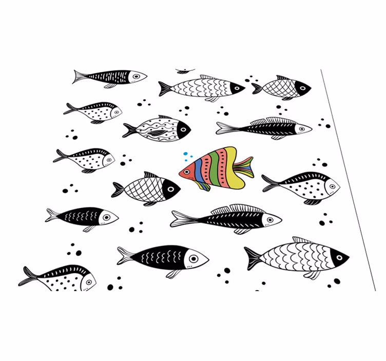 Hayvan pvc halı geri akış - TenStickers