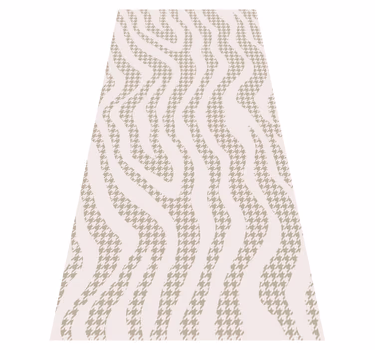 Hayvan pvc halı bej düzensiz zebra deseni - TenStickers