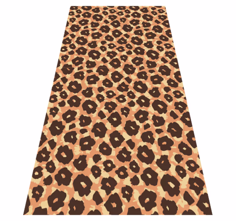 Hayvan pvc halı kadife klasik leopar taklidi - TenStickers