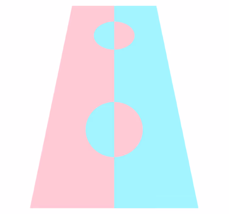 Modern pvc halı geometrik yuvarlak renk blokları - TenStickers