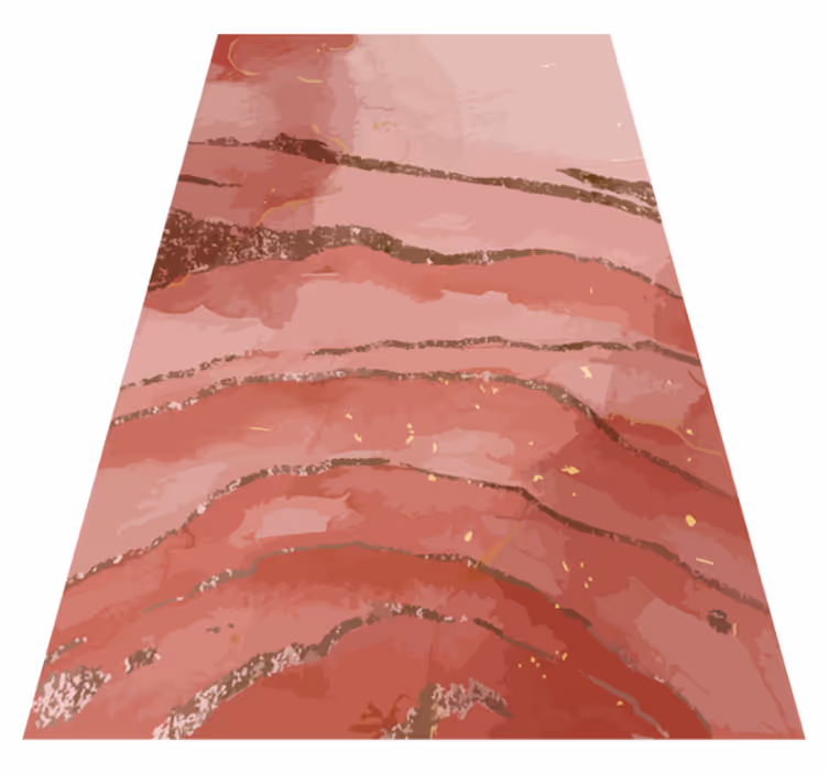 Modern pvc halı ışıltılı pembe sulu boya - TenStickers
