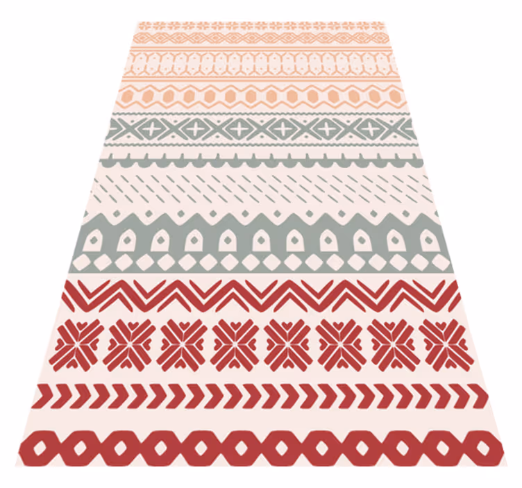 Doku pvc halı viking deseni vintage - TenStickers