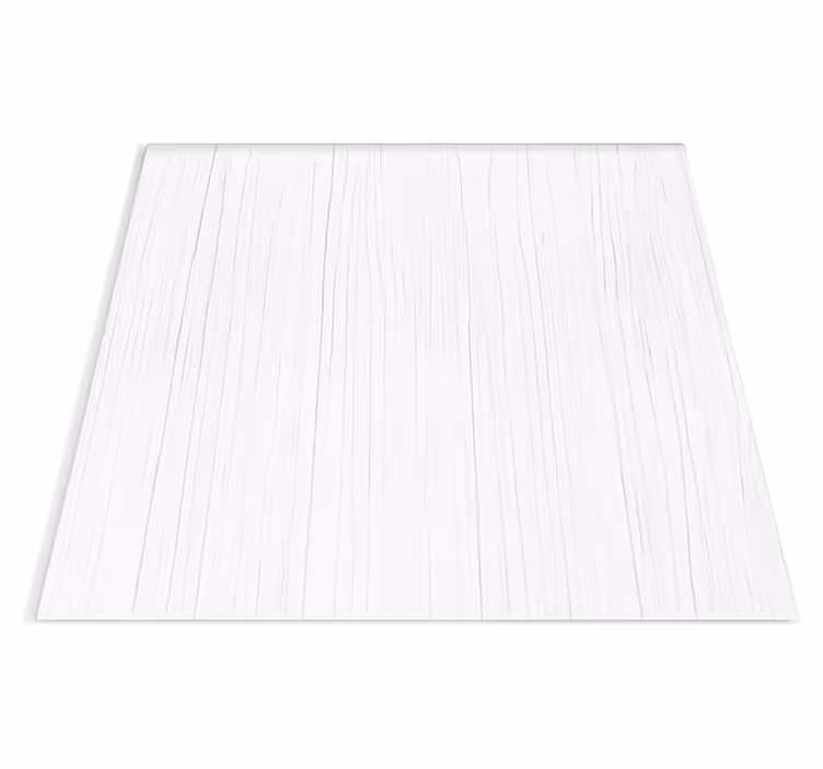 Doku pvc halı - saf beyaz dikey ahşap - TenStickers