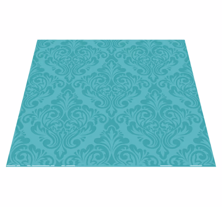 Vintage pvc halı damask desenli - TenStickers
