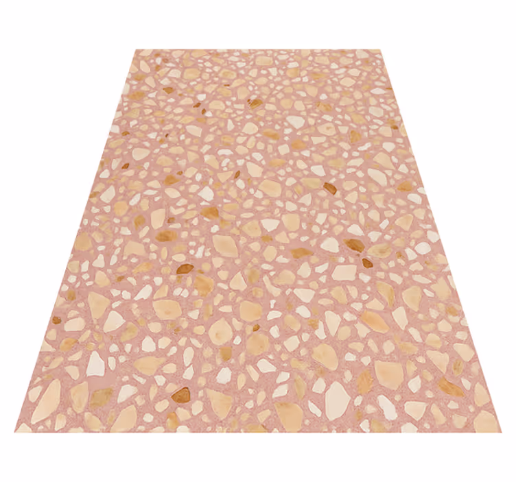 Doku pvc halı rose earth terrazzo - TenStickers