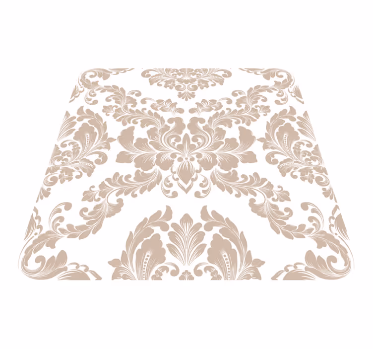 Vintage pvc halı - damask desenli halı - TenStickers