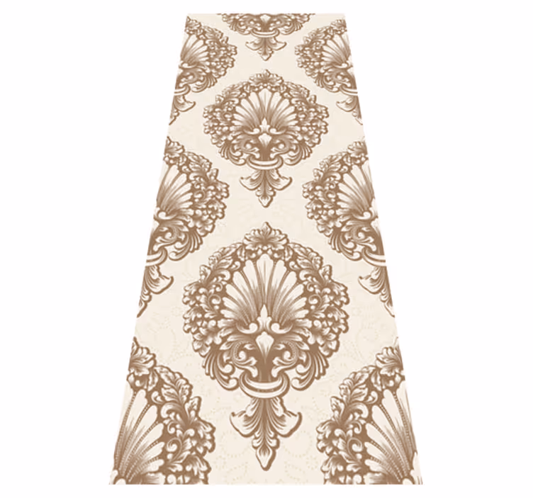 Vintage pvc halı - damask tarzı eski moda - TenStickers