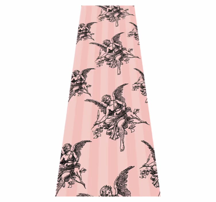 Vintage pvc halı toile de jouy desen sanatı - TenStickers