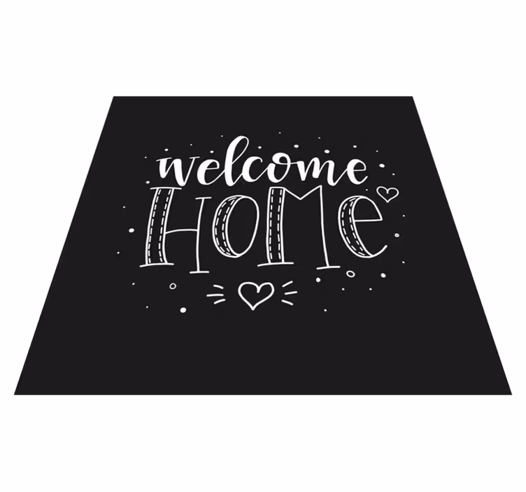Cümleleri ile pvc halı evinize hoş geldiniz - TenStickers