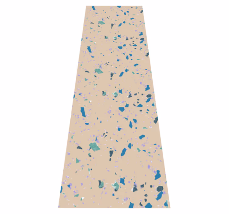 Doku pvc halı renkli terrazzo taş desenli - TenStickers