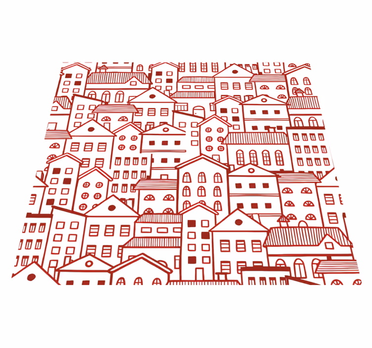 Doku pvc halı modern şehir çizgi roman efekti - TenStickers