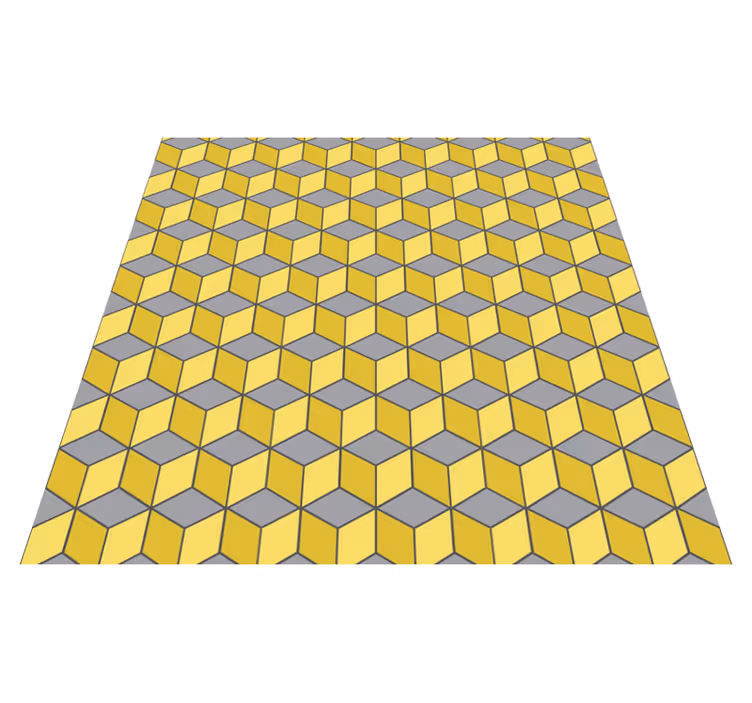 Geometrik pvc halı pantone kareler - TenStickers