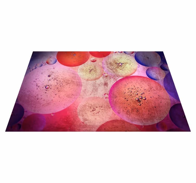 Geometrik pvc halı modern dairesel figürler - TenStickers