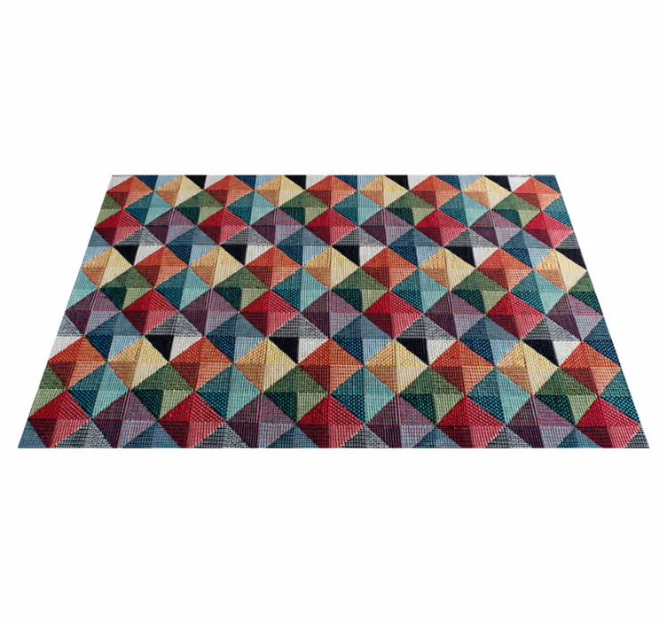 Geometrik pvc halı geometrik şekiller - TenStickers