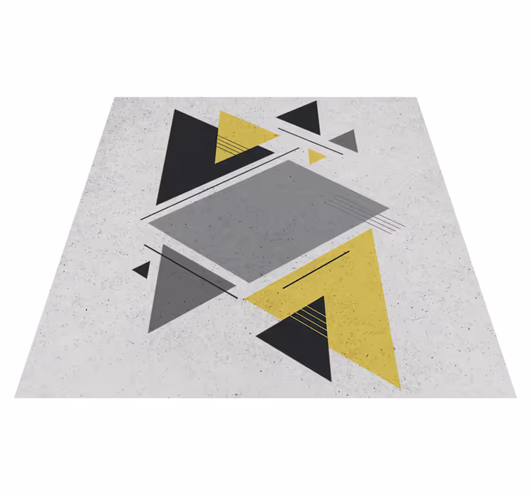 Geometrik pvc halı İskandinav Üçgenler - TenStickers