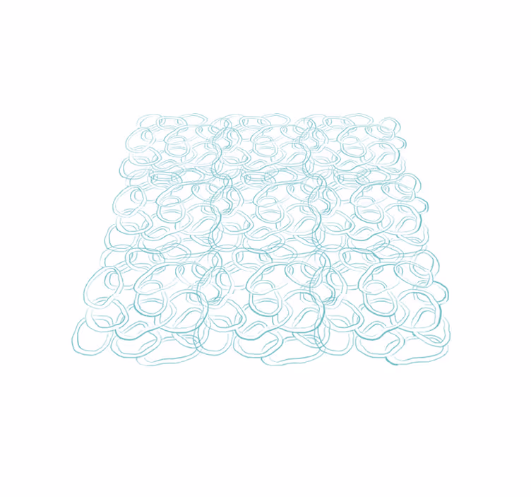 Geometrik pvc halı - soyut daireli modern - TenStickers