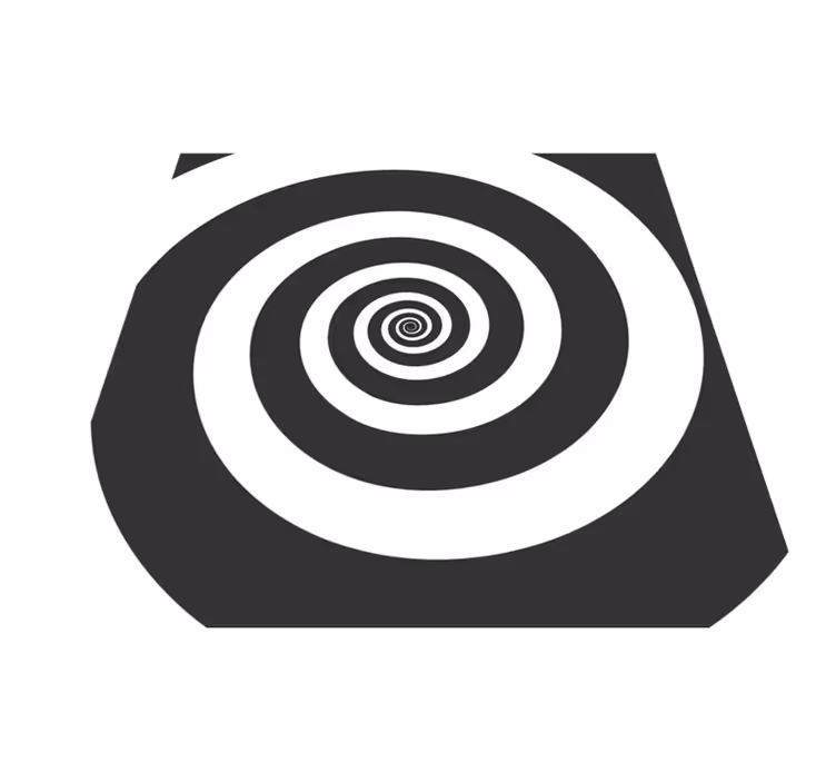 Geometrik pvc halı spiral hareket - TenStickers