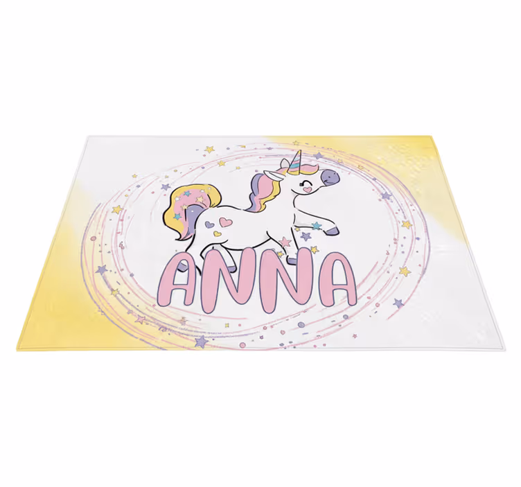 Çocukta pvc halı - büyülü tek boynuzlu at tasarımı - TenStickers