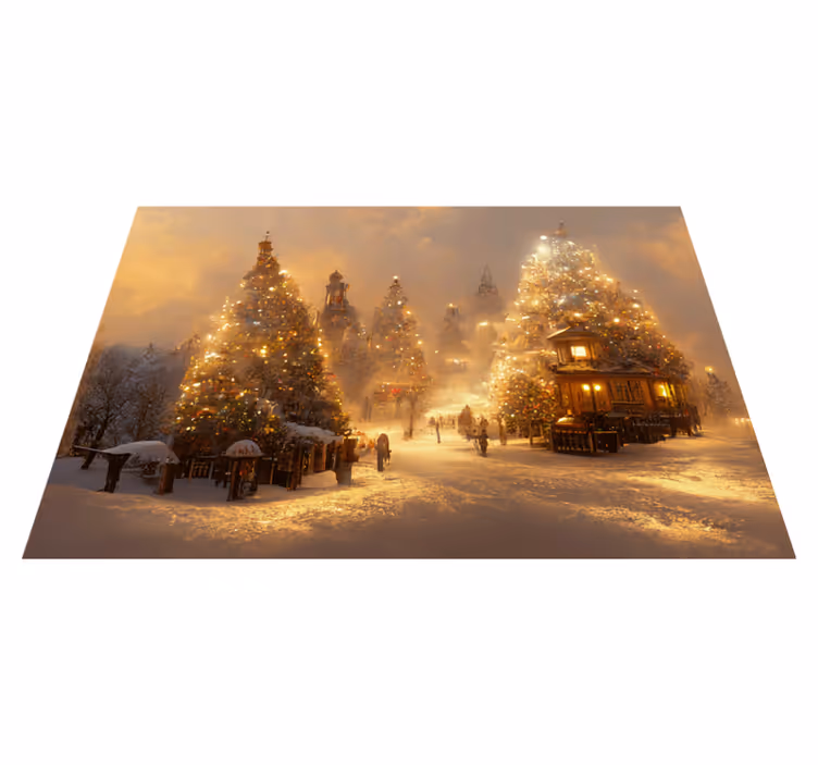 Noel pvc halı kış harikalar diyarı - TenStickers