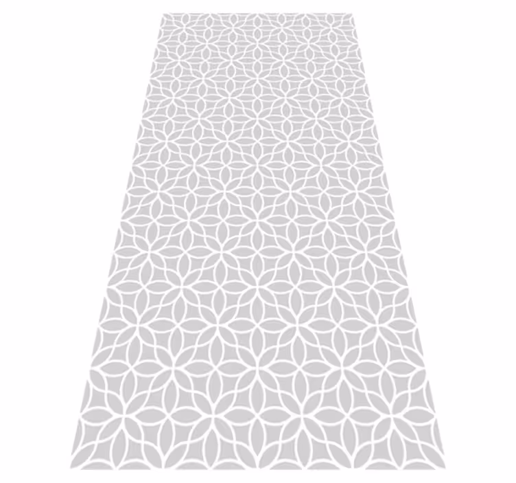 Oturma odası pvc halı gri beyaz modern desen - TenStickers