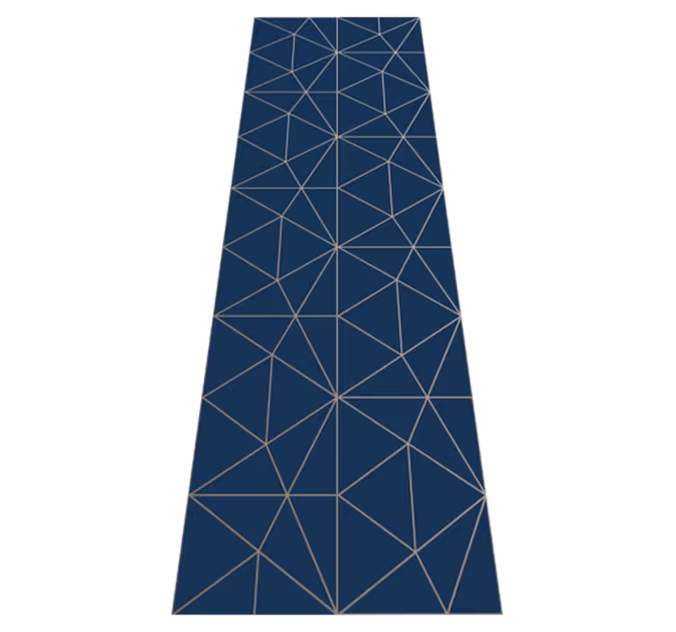 Oturma odası pvc halı geometrik üçgen prizma - TenStickers