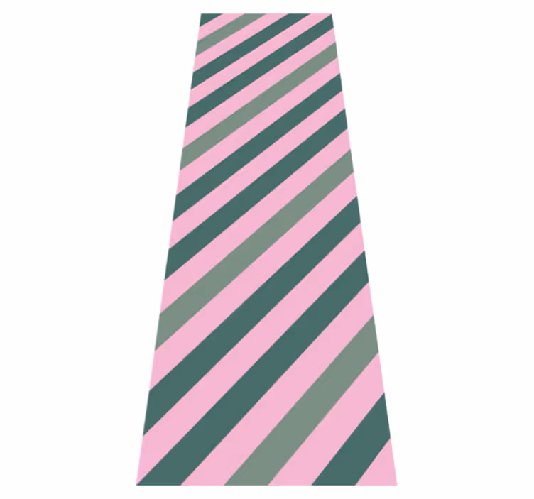 Oturma odası pvc halı pastel pembe ve yeşil blok - TenStickers