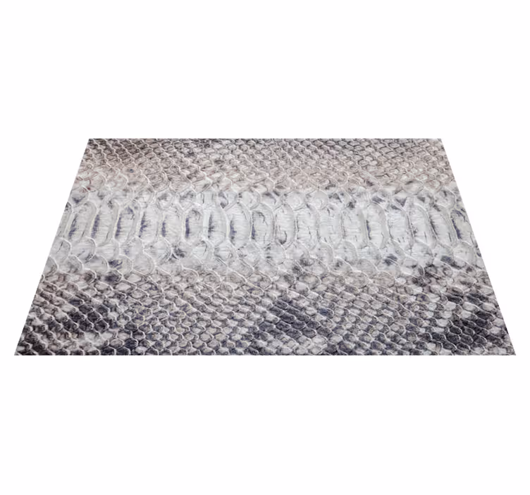 Gri pvc halı - gri yılan desenli halı - TenStickers