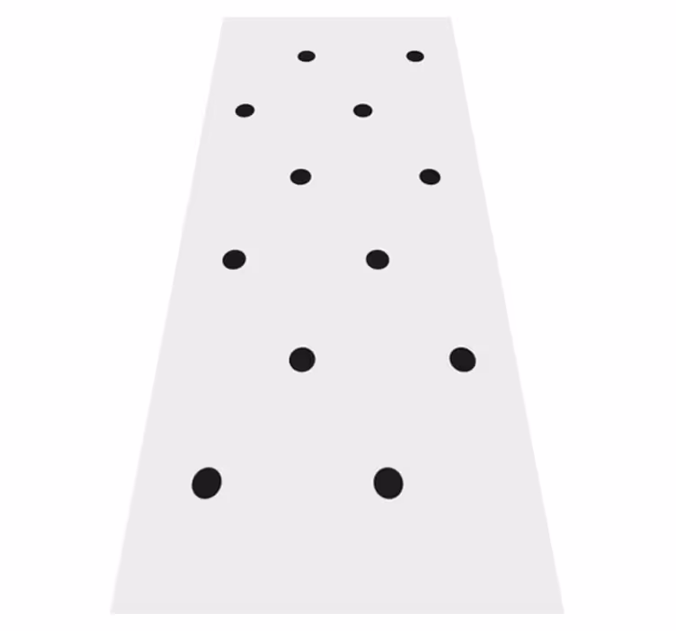 Koridor pvc halı nordic tarzı siyah noktalar - TenStickers
