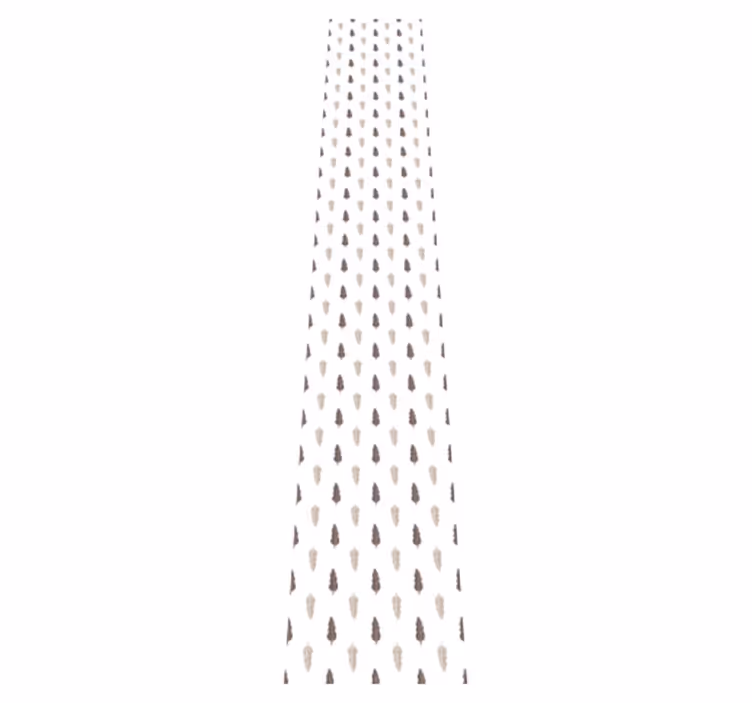Koridor pvc halı kahverengi beyaz desenli - TenStickers