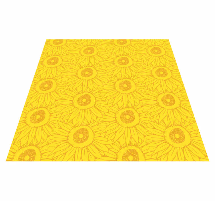 Sarı pvc halı - açık ayçiçeği tonları - TenStickers