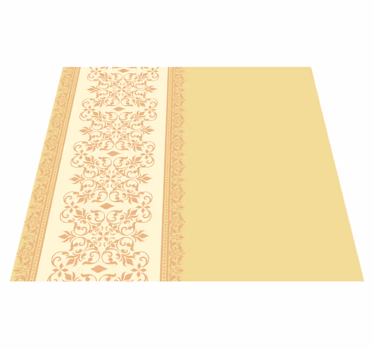 Sarı pvc halı - vintage şömine duvar kağıdı - TenStickers